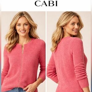 Cabi Zip Wool/Mohar Sweater/Cardigan